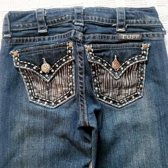 "Cowgirl Tuff Co." Ladies' Bootcut "Jazzy" Jeans (Size W:24 / L:33) - Picture 4 of 13